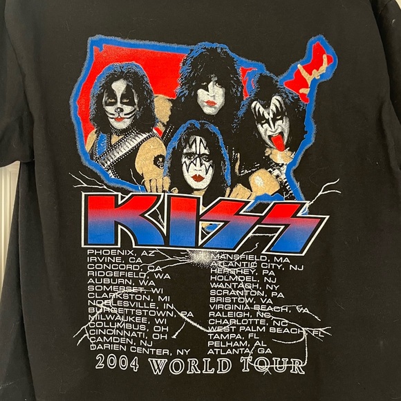 KISS & Poison 2004 Tour T-shirt - Picture 3 of 4